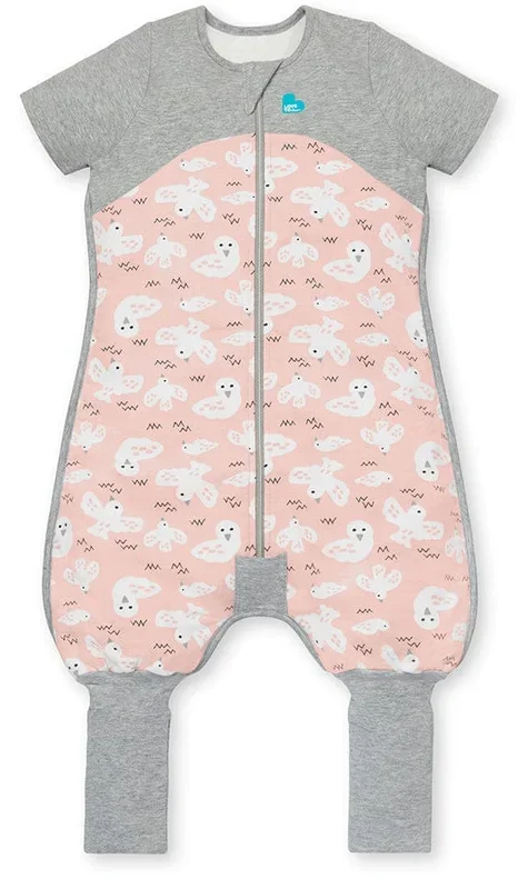 Love To Dream Short Sleeve Sleep Suit Organic Cotton Mild, 12-24 M – Doves Dusty Pink