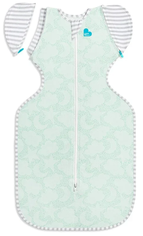 Love To Dream Swaddle UP Transition Bag Organic 1.0 TOG, Large – Celestial Dot Mint