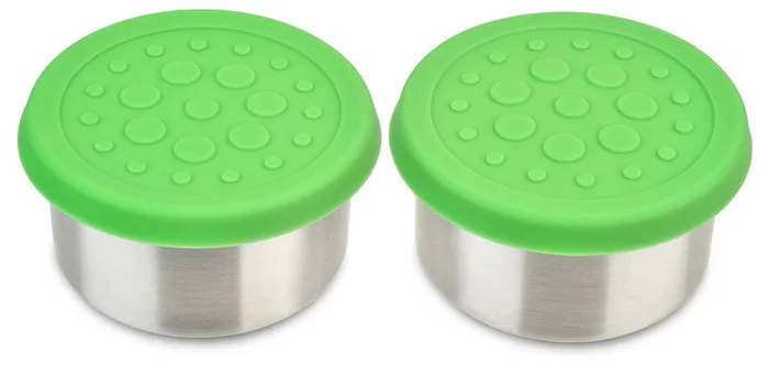 LunchBots Dips Container, 4.5 oz – Set of 2 – Green