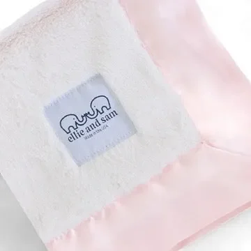Luxury Satin Border Lovey – Pink