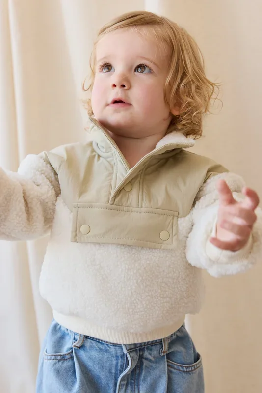 Mackenzie Sherpa Top – Natural/Sandy Brown