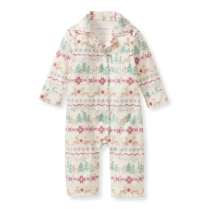 Magical Forest Fair Isle Repreve® Flannel Jumpsuit