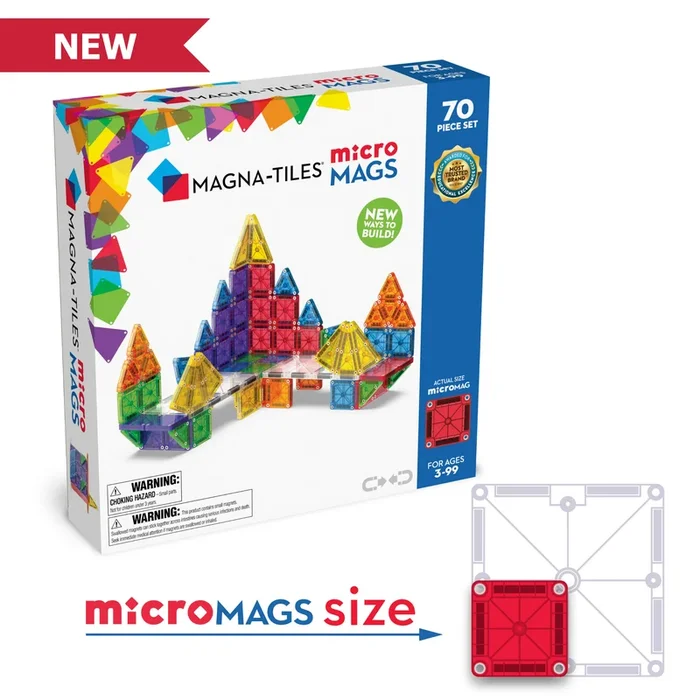 Magna-Tiles microMAGS | 70 Piece Set