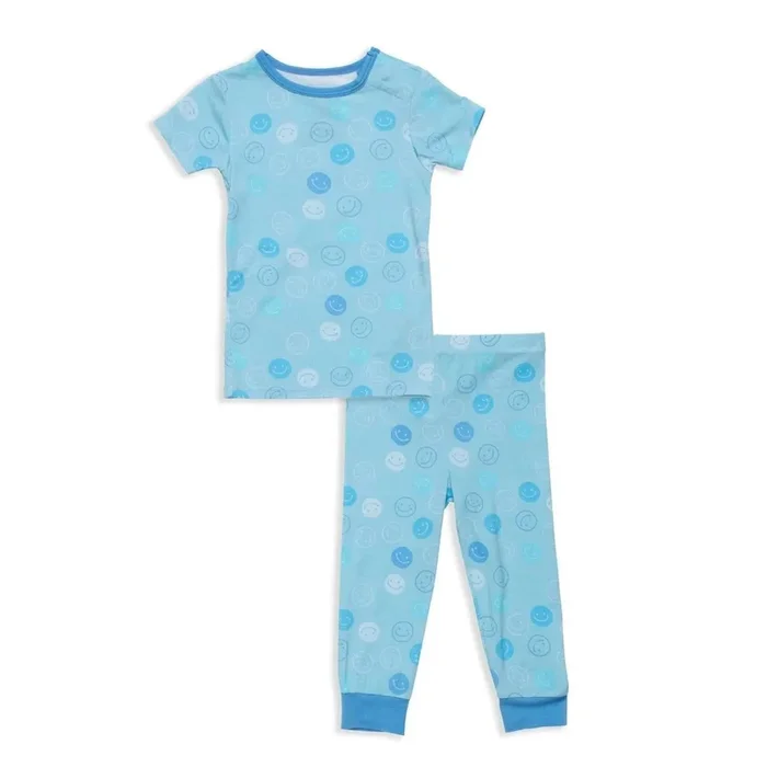 Magnetic Me Blue Smile Modal Magnetic Kids Pajama Set