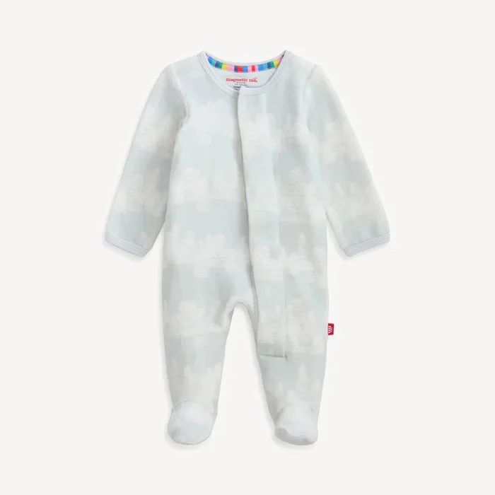 Magnetic Me Velour Footie | Birch Trees