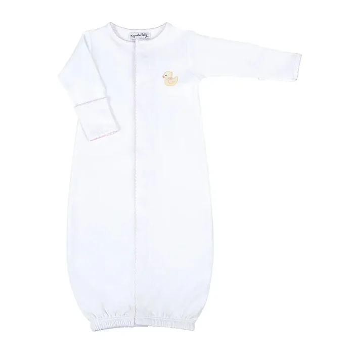 Magnolia Baby Precious Ducklings Girls Embroidered Converter Gown