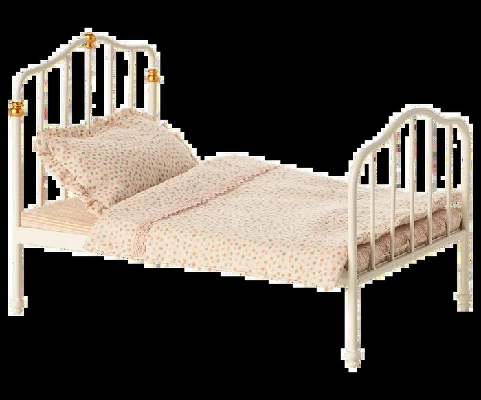 Maileg Vintage Bed, Mouse – Off White