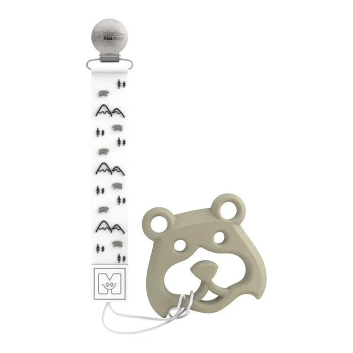 Malarkey Kids Teether Tether and Teether – Bear Mountain and Bear