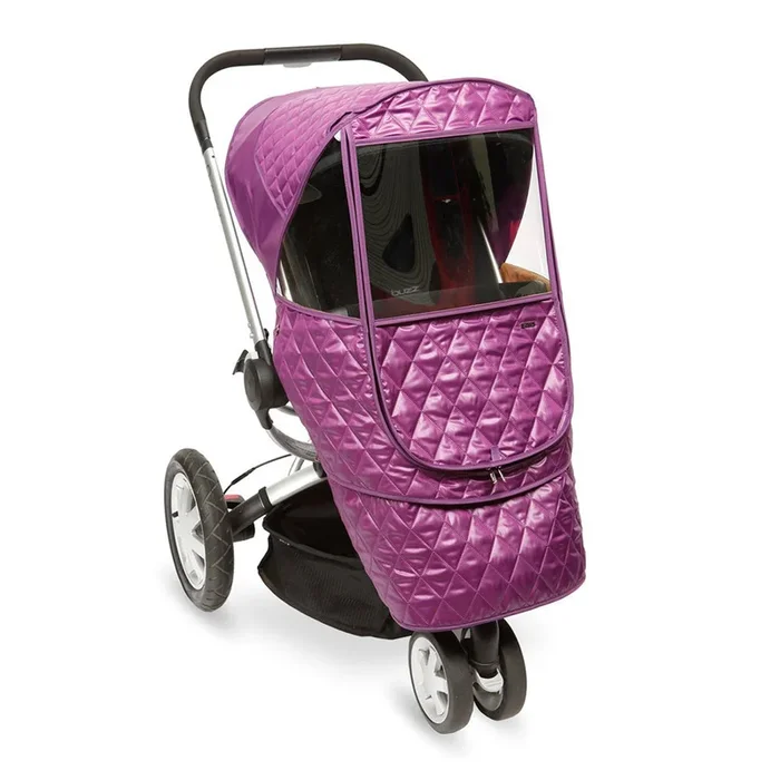 Manito Castle Beta Quilted Stroller Weather Shield – Purple