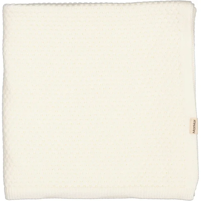 Marmar Gentle White Alia Knit Blanket
