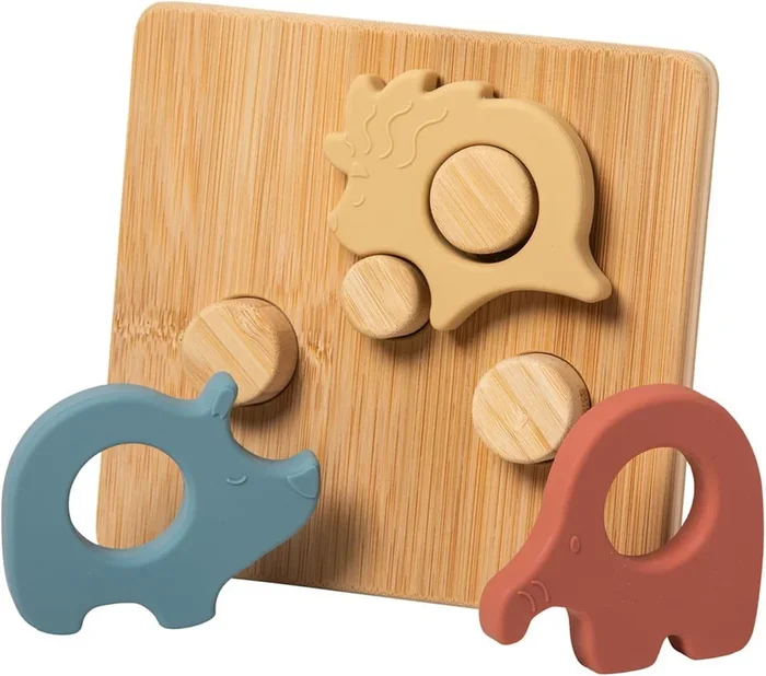 Mary Meyer Simply Silicone Bamboo Safari Puzzle