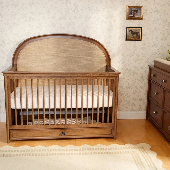 Maxi-Cosi Nursery Quiet Luxury 6-in-1 Convertible Crib with Toddler Bed/Daybed Conversion Kit | PRESALE