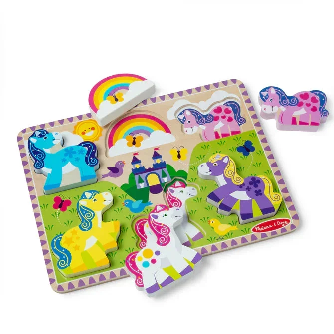 Melissa & Doug Chunky Puzzle | Unicorn