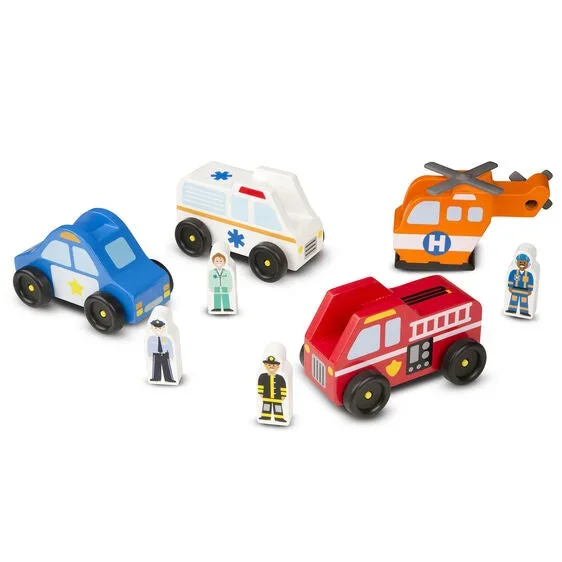 Melissa & Doug Emergency Vehicle Set