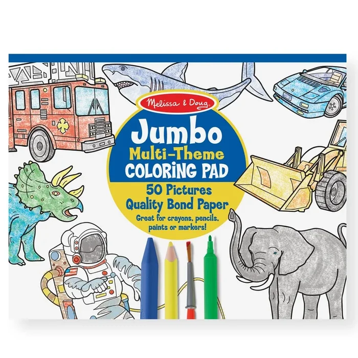 Melissa & Doug Jumbo Coloring Pad | Blue