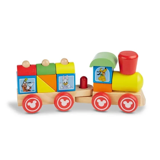 Melissa & Doug Mickey & Friends Wooden Stacking Train