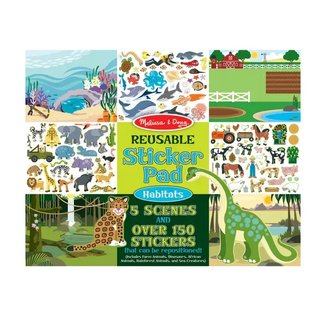 Melissa & Doug Reusable Sticker Pad | Habitats