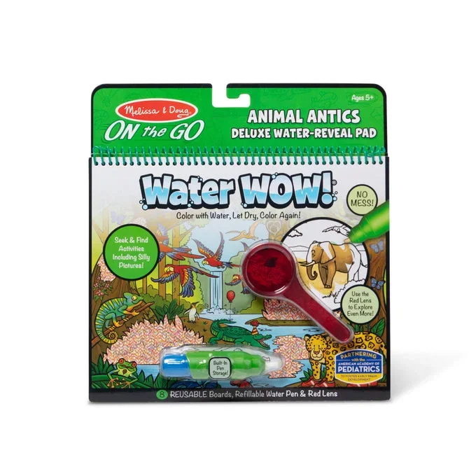 Melissa & Doug Water Wow! Animal Antics Deluxe Water Reveal Pad