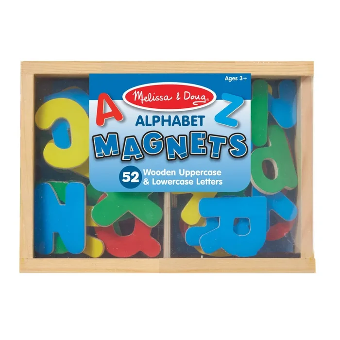 Melissa & Doug Wooden Letter Alphabet Magnets