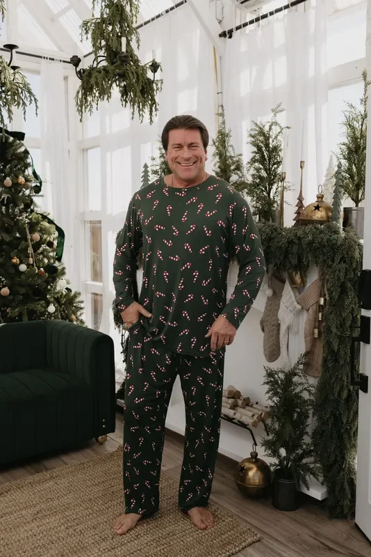 Men’s Bamboo Pajamas | Candy Cane Lane 2024