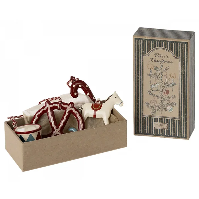 Metal ornament set – Peter`s Christmas