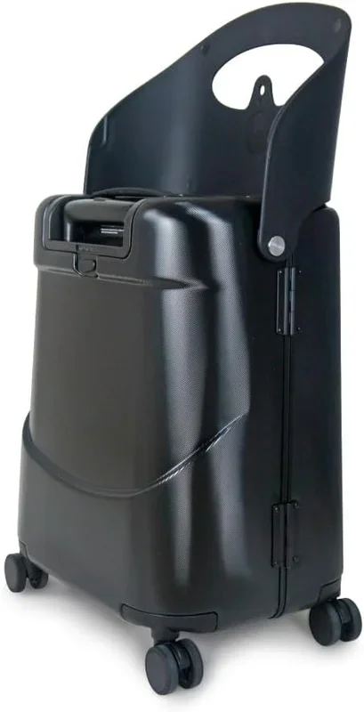 MiaMily 4-Wheel Carry On Luggage with Seat for Kids with Seat Belt