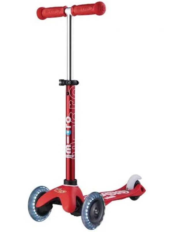 Micro Kickboard Micro Mini Deluxe LED Scooter – Red