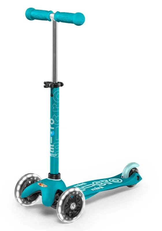 Micro Kickboard Mini Deluxe LED Scooter – Aqua