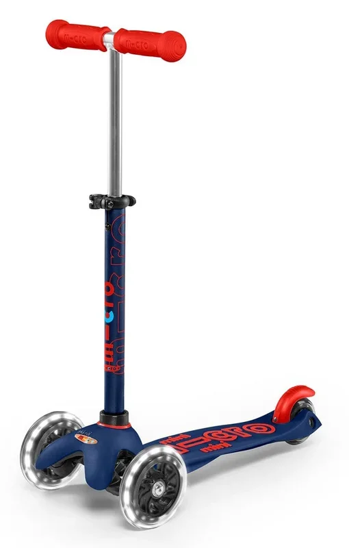 Micro Kickboard Mini Deluxe LED Scooter – Navy Blue