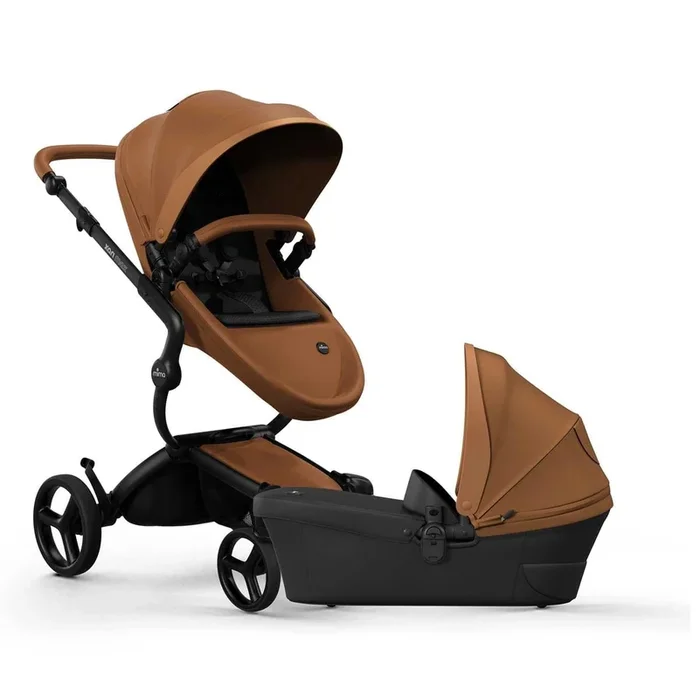 Mima Xari Max Stroller + Bassinet Bundle – Black / Camel / Black / Black