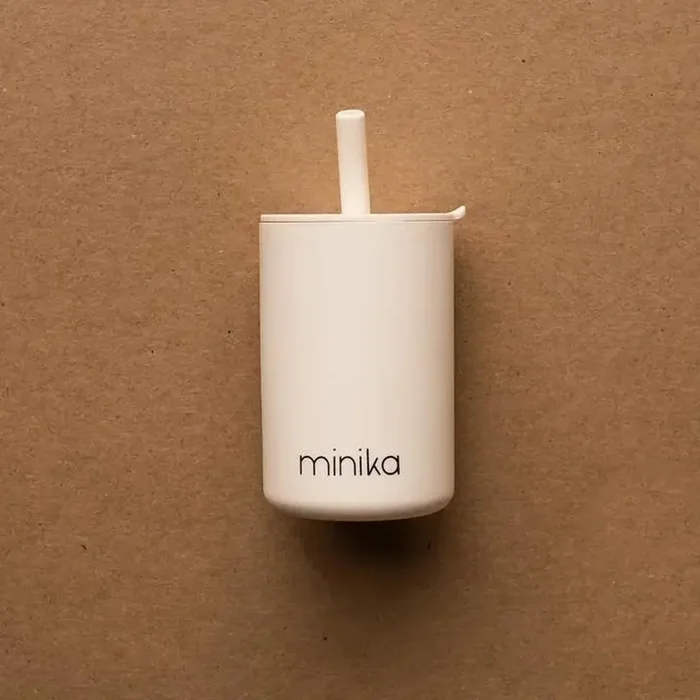 MINIKA Straw Cup With Lid – Shell
