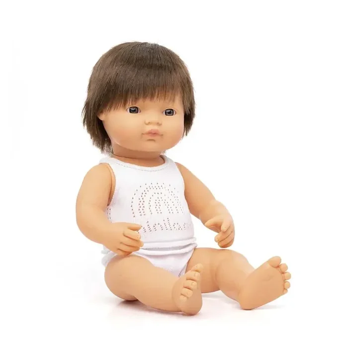 Miniland Baby Doll Brunette Boy 15″