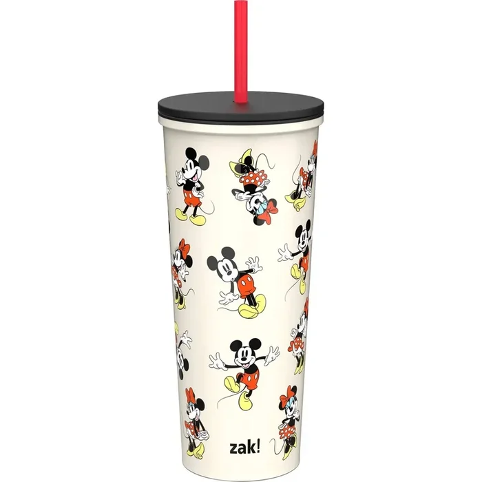 Minnie 24oz Cleary Straw Tumbler