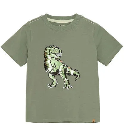 Minymo Dinosaur Sequin T-Shirt