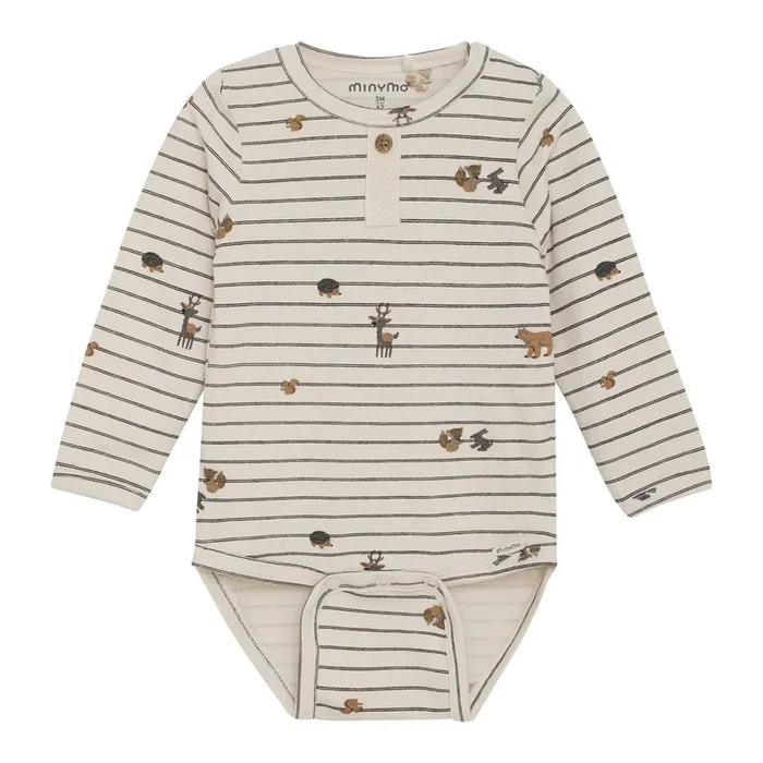 Minymo Long-Sleeve Bodysuit – Sandshell Prints