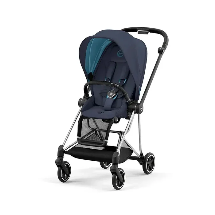 Mios 3 Compact Stroller – Nautical Blue / Chrome Frame
