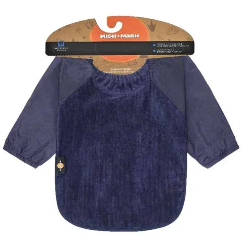 MISH & MASH LONG SLEEVE BIBS TERY VELOUR LINED SMALL