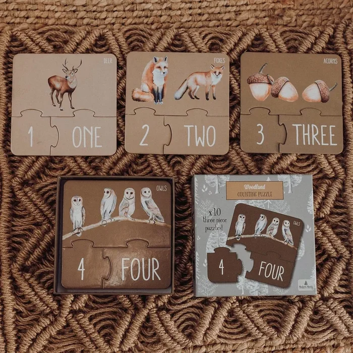 Modern Monty Counting Puzzle – Woodland