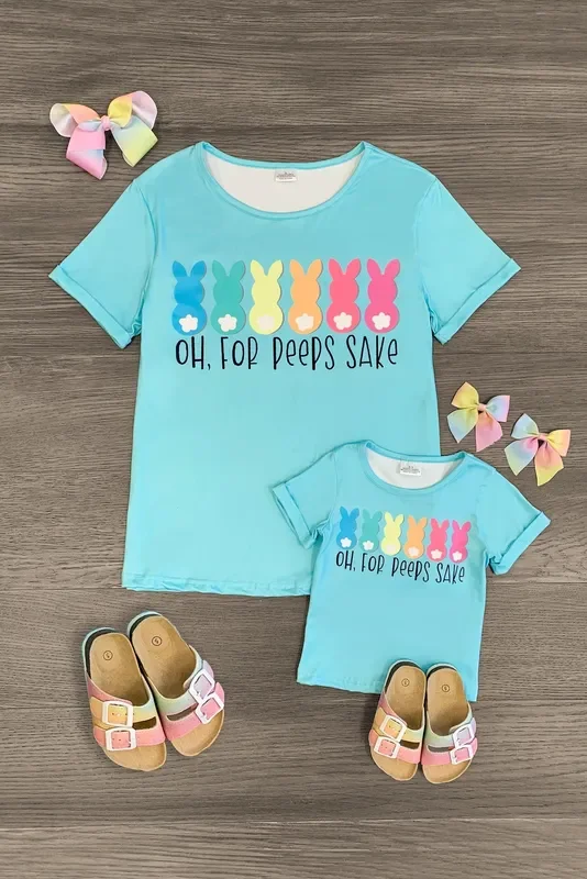 Mom & Me – “Oh For Peeps Sake ” Short Sleeve Top