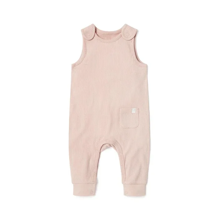 MORI Ribbed Romper – Blush