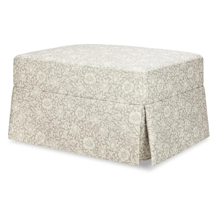Morris & Co. x Namesake Crawford Gliding Ottoman – Mallow in Ash