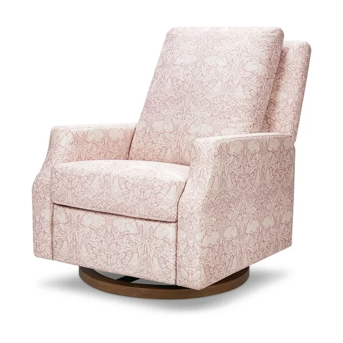 Morris & Co. x Namesake Crewe Swivel Glider Recliner – Pure Brer Rabbit in Rose