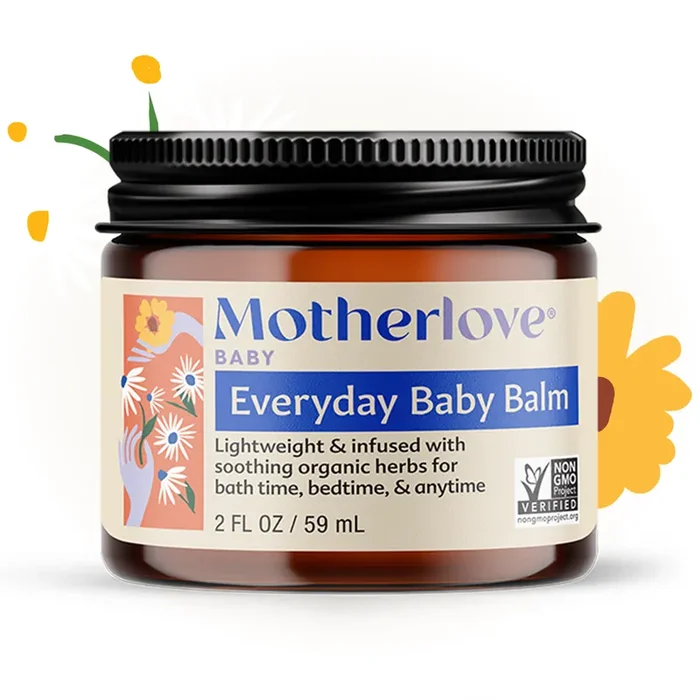 Motherlove Everyday Baby Balm – Gentle Organic Chamomile-Scented Moisturizer for All Ages