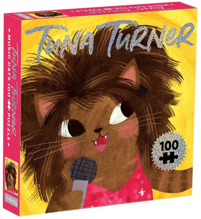 Mudpuppy 100 Piece Puzzle – Tuna Turner Music Cats