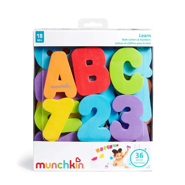 MUNCHKIN Learn Bath Letters and Numbers