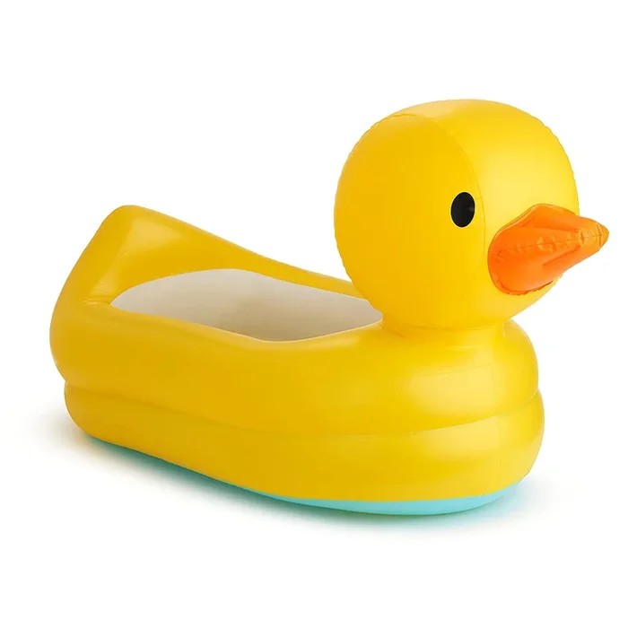 MUNCHKIN WHITE HOT INFLATABLE DUCK SAFETY BABY BATH TUB