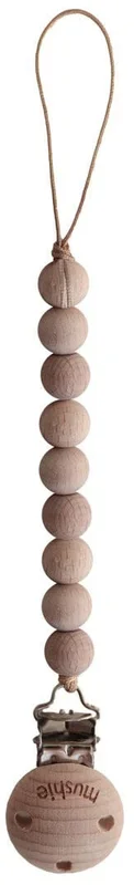 Mushie Pacifier Clip Cleo – Wood