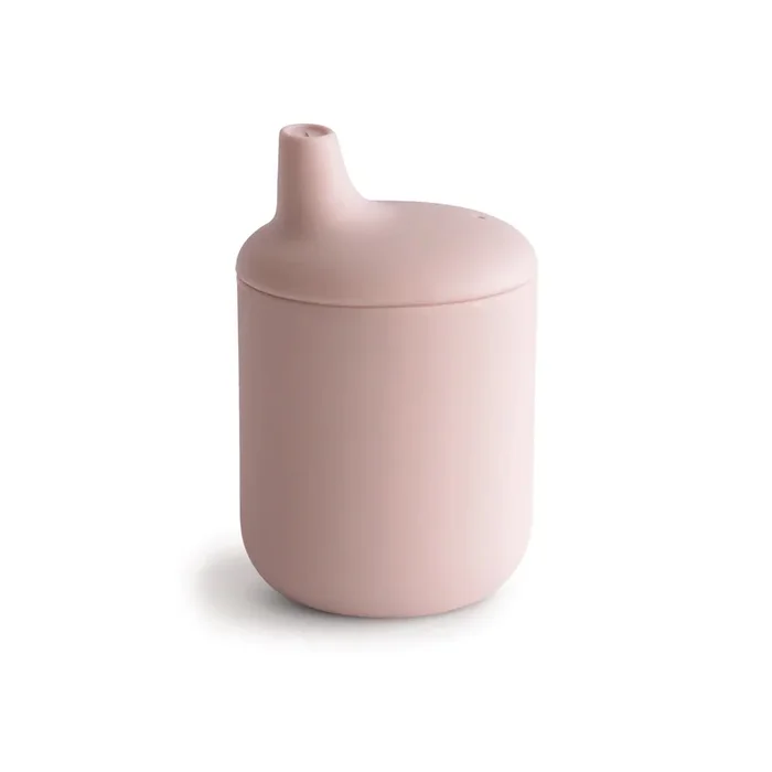 MUSHIE Silicone Sippy Cup – Blush