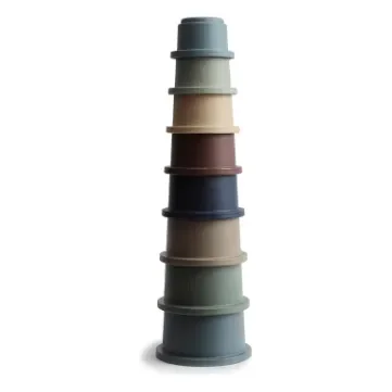 Mushie Stacking Cups – Forest