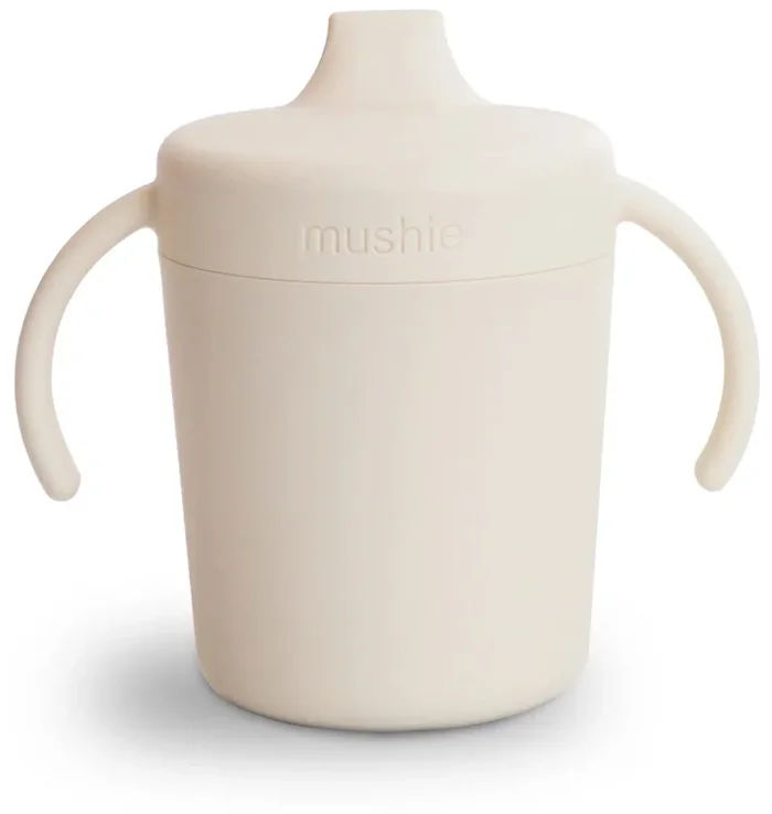 Mushie Trainer Sippy Cup – Ivory